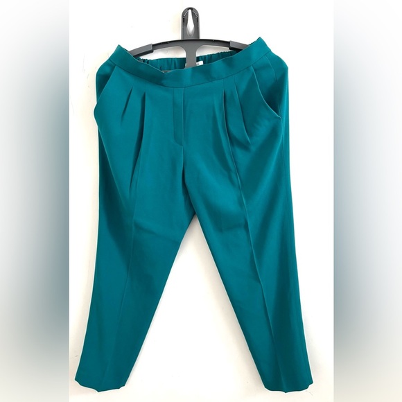 Babaton Cohen Pant Emerald Green Pull On Size 10 - Picture 1 of 4